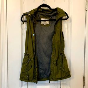Olive green vest